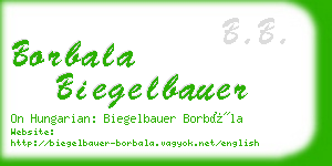 borbala biegelbauer business card